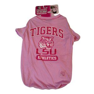 NCAA Pink Dog Shirt Large Louisiana State University Tigers